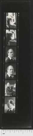 Kontaktabzüge von Porträtaufnahmen Olivier Messiaen