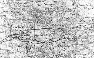 Markersdorf-Deutsch-Paulsdorf. Atlas von Schlesien, Kreis Görlitz, Verlag C. Flemming/Glogau, um 1850