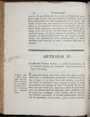 Articolo II.