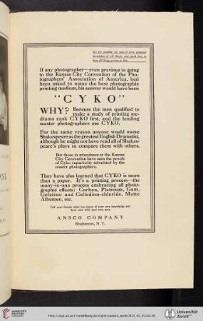 Ansco Company [Cyko Printing Paper]