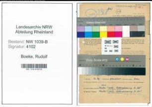 Entnazifizierung Rudolf Boeke , geb. 11.07.1884 (Beamter)
