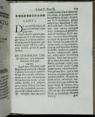 Caput I. De Methodo Generali Curandi Febres.
