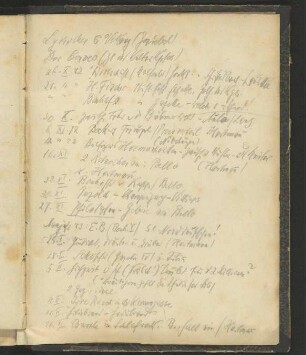 Einband und ein handschriftliches Inhaltsverzeichnis