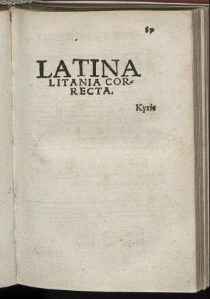 Latina Litania Correcta