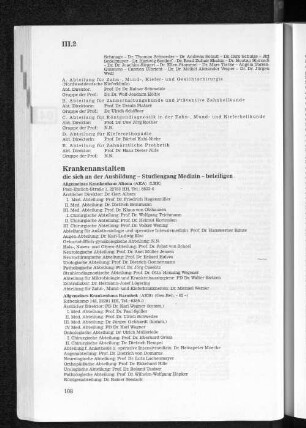 Krankenanstalten