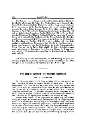 Von großen Männern der deutschen Eisenbahn