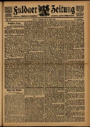 Ausgabe vom Dienstag, den 13. Juni 1905.