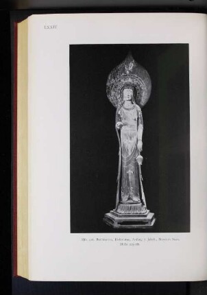 Abb. 226. Bodhisattva, Holzstatue, Anfang 7. Jahrh., Museum Nara. Höhe 209 m.