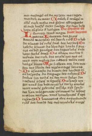 Sequenz von Laurentius, nl. Prosaübers.