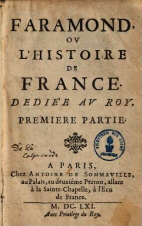 Faramond ou l'histoire de France, 1