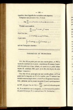Théorèmes et problèmes.
