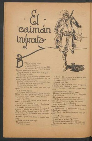 El caimán ingrato : Cuento para niños