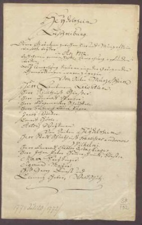 Grenzbeschreibung zwischen den Gemeinden Münzesheim und Heidelsheim nach der Umgehung des Jahres 1772
