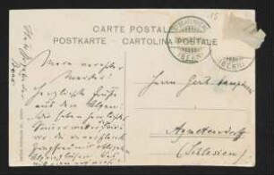 Brief von Ismar Boas an Gerhart Hauptmann