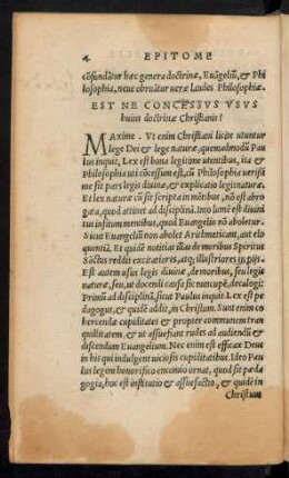 Est Ne Concessus Usus Huius doctrinae Christianis?