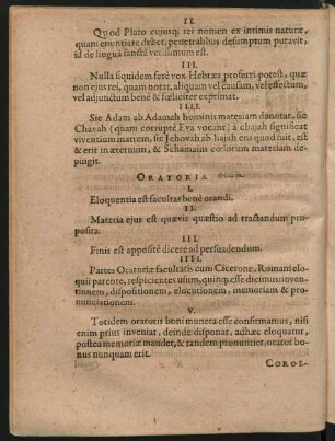 Oratoria ...