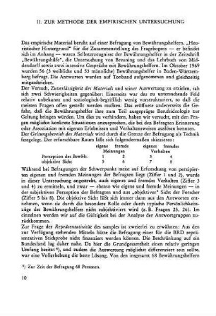 II. Zur Methode der empirischen Untersuchung