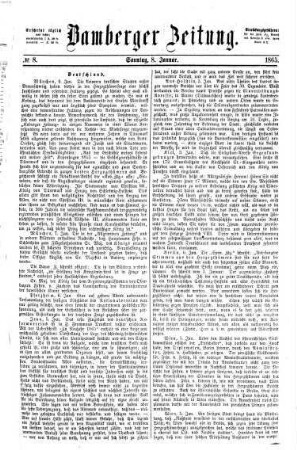 Bamberger Zeitung. 1865,1/6, 1865,1/6