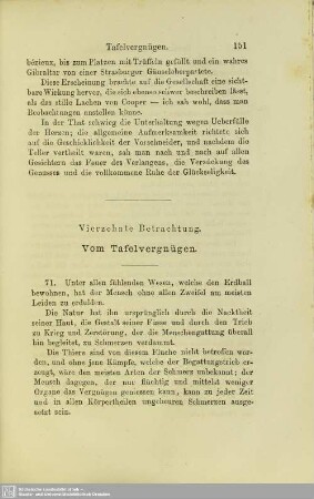 Vierzehnte Betrachtung. Vom Tafelvergnügen