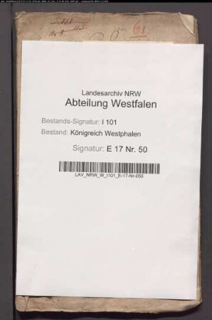 Abgelegte Kapitalien, bes. Einsendung an den Staatsschatz
