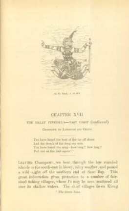 Chapter XVII. The Malay peninsula - East coast (continued). Champawn to Langsuan and Chaiya