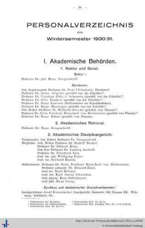 Personalverzeichnis