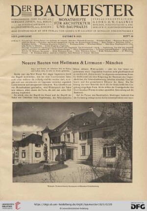 23: Neuere Bauten von Heilmann & Littmann - München