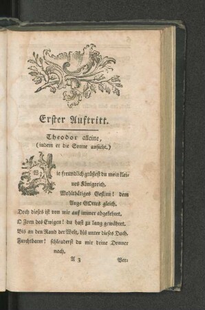 [Erster Auftritt. - Fünfter Auftritt.]