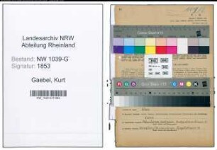 Entnazifizierung Kurt Gaebel , geb. 30.04.1882 (Justizbeamter)