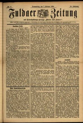 Ausgabe vom Donnerstag, den 07. Februar 1895.