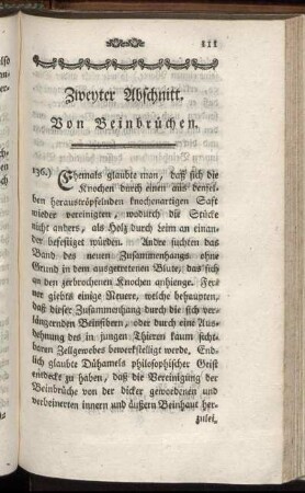 Zweyter Abschnitt. Von Beinbrüchen