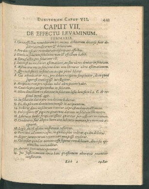 Caput VII. De Effectu Levaminum.