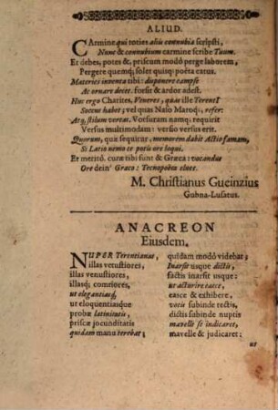Thalassiones In honorem Abrahami Ulrici, Scholae Ratichianae in illustri Cothena Praeceptoris, & Sibyllae Clebitiae, Illustriß. Principi Anhaltinae iuniori Ministrae; Nuptias celebrantium in aula illustrissima Illustrissimi Principis ac Domini, Dn. Ludovici Principis Anhaltini &c.