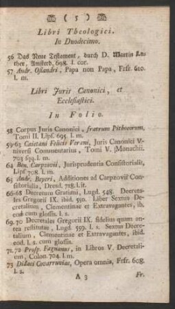 Libri Juris Canonici, et Ecclesiastici