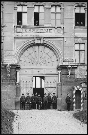 Leisnig. Kaserne d. 14. K.S. Inf.-Regt. No. 179 - Eingang