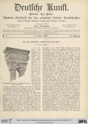 Nr. 8 (31. Januar 1899)