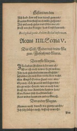 Actus IIII. Scena V.