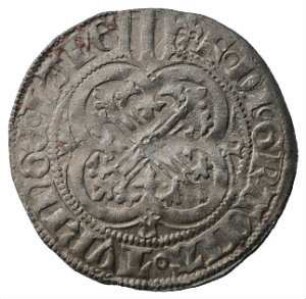 Münze, 1 Pfahlschildgroschen, 1454 - 1456
