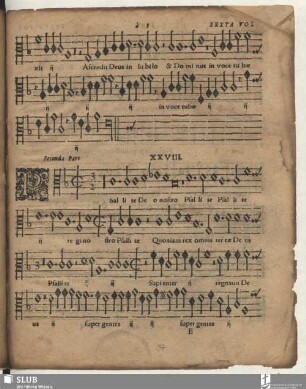 XXVIII. secunda pars: Psallite Deo nostro