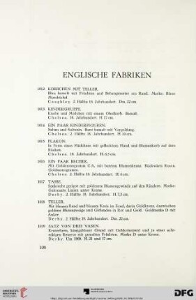 Englische Fabriken (Nr. 1012-1029)