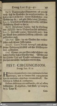 Fest. Circumcision. Evang. Luc. II. 21.