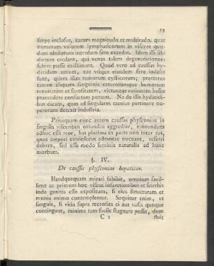 §. IV. De caussis physconiae hepaticae