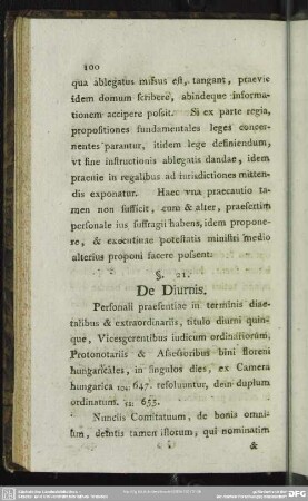 §. 21. De Diurnis