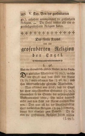 Das fünfte Kapitel von der geofenbarten Religion der Engel.