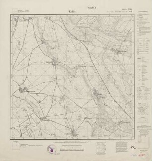 2756 (alte Nr.: 1328) Kollin, Meßtischblatt (4cm - Karte)