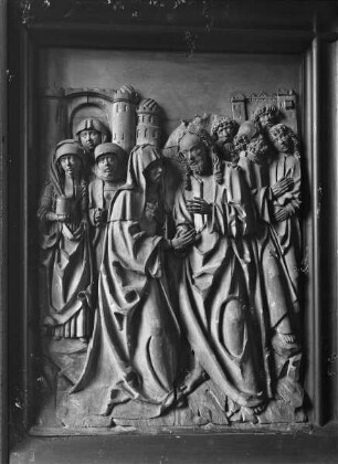 Christus erscheint den Aposteln und drei Marien