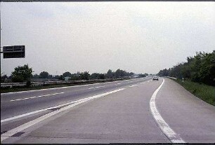 Einfahrt Ost zu Hauptfahrbahn Ost (Heidelberg Richtung Frankfurt)