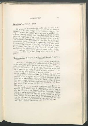 "Ensayos críticos: I. Gastón F. Deligne" por Manuel F. Cestero