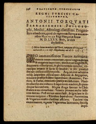 Regni Turcici Catastrophe, ...