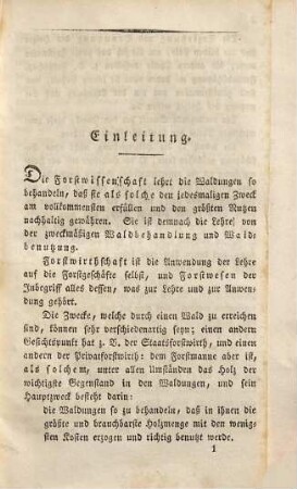 Anweisung zum Waldbau : Mit zwei Kupfern